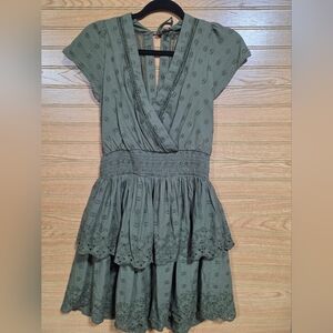 American Eagle Outfitters Sage Green Mini Dress Size Small